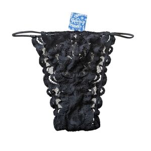 Free People Black Lace Panties